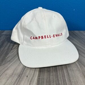 Campbell-Ewald Hat Graffiti Men's Adjustable White Embroidered Logo